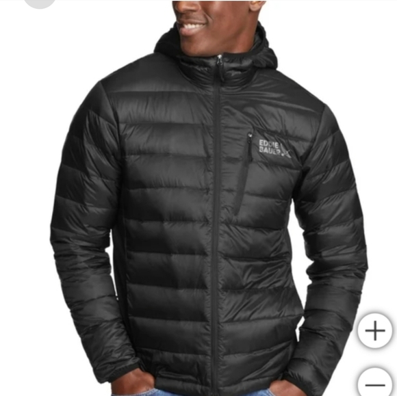 Eddie Bauer Other - Eddie Bauer Men's Black DownPuffer Jacket with Hood Winter